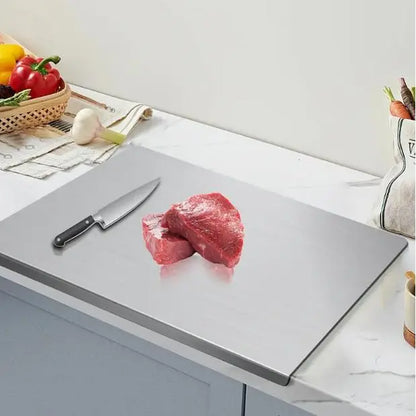Stainless Steel Chopping Board, Non-Slip Kitchen Chopping Board, Kitchen Cutting Board, Kitchen Accessories, Household Kitchen Gadgets