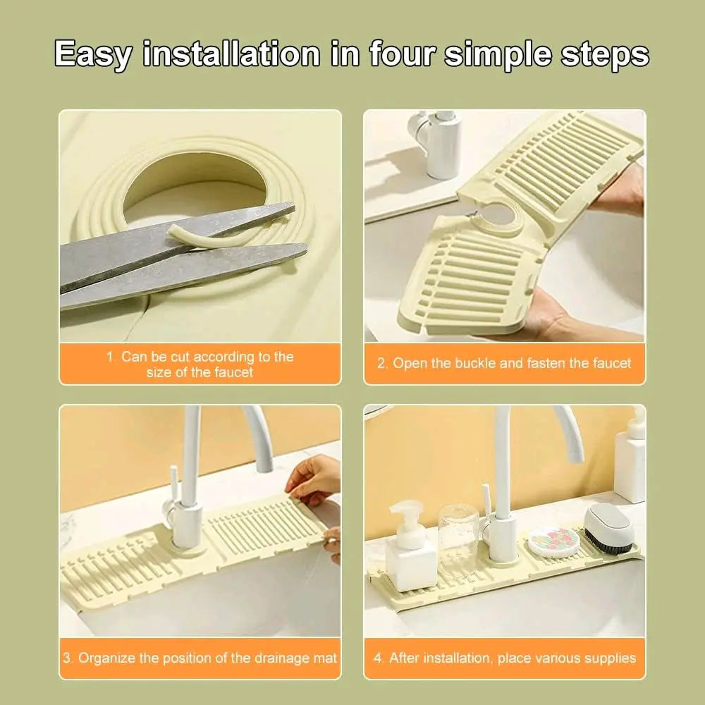 Kitchen Sink Splash Guard - Durable Design for Kitchen Use, Compatible with Standard Kitchen Appliances Stylish Utensils Traditional