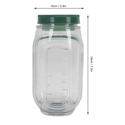 Portable Salad Jar with Side Access Leak-Proof Food Storage Container with Sauce Compartment Lid and Spoon for Outdoor Picnic BBQ for Renters Young Families Home Cooks