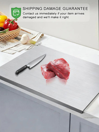 Stainless Steel Chopping Board, Non-Slip Kitchen Chopping Board, Kitchen Cutting Board, Kitchen Accessories, Household Kitchen Gadgets