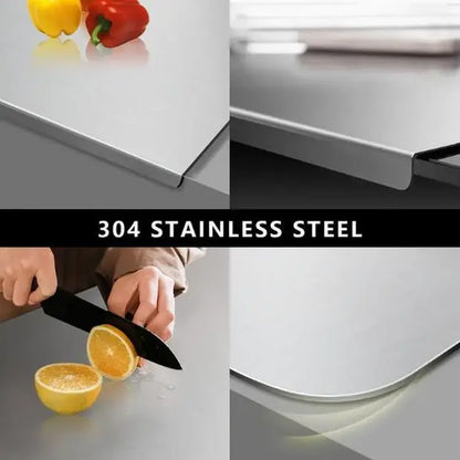 Stainless Steel Chopping Board, Non-Slip Kitchen Chopping Board, Kitchen Cutting Board, Kitchen Accessories, Household Kitchen Gadgets